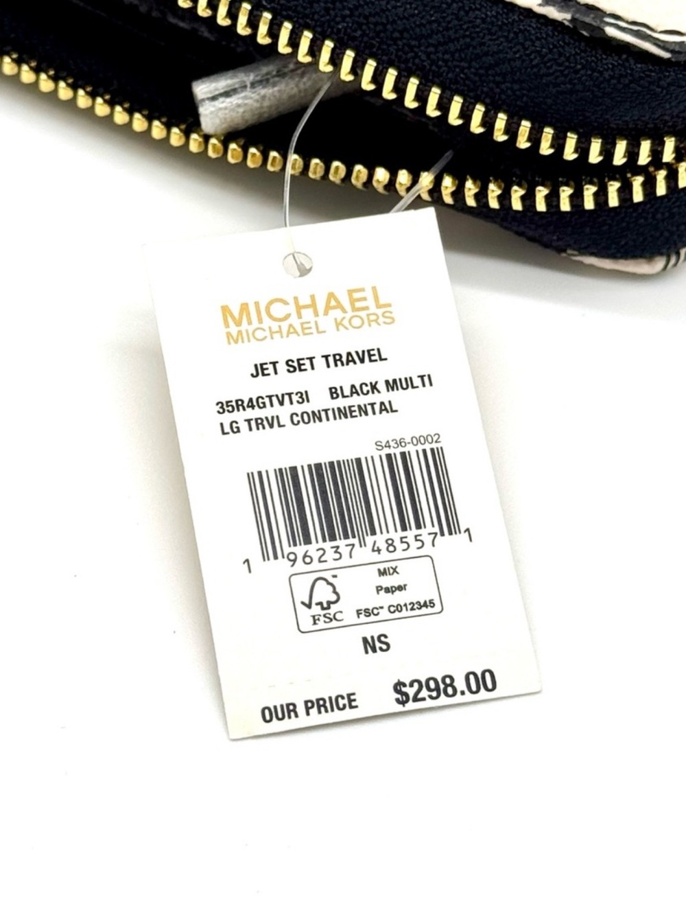 Michael Kors Large Continental Wallet - Black Multi - Picture 7 of 7